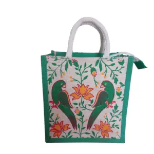PB69 -Printed Jute Lunch Bag