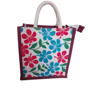 PB70 -Printed Jute Lunch Bag