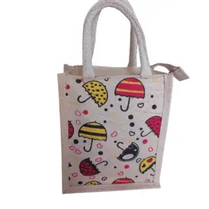 PB71 -Printed Jute Lunch Bag