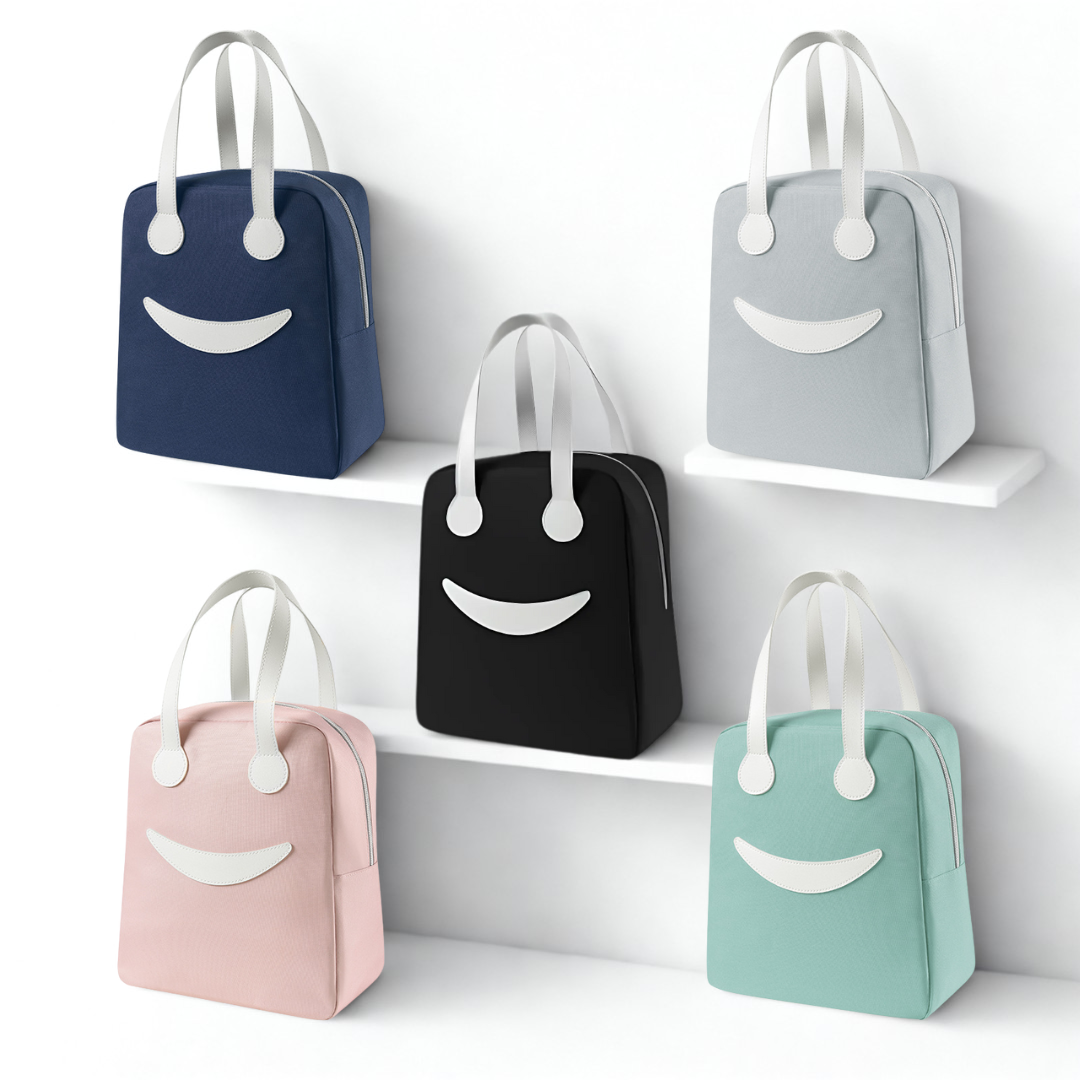 Smiley Insulated Lunch Bags